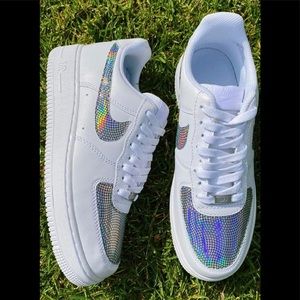 Silver mermaid Nike Air Force 1 👟